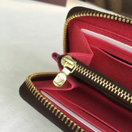 Replica Louis Vuitton Brown Monogram Pale Pink Pallas Wallet