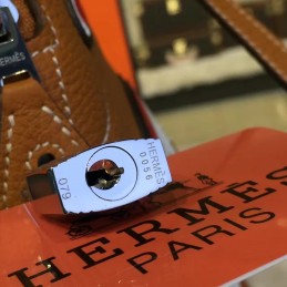 Replica Hermes Brown Bolide 45 Shark Charm Twilly Handle Bag