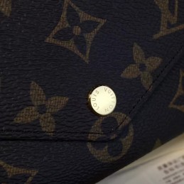 Replica Louis Vuitton Brown Monogram Red Interior Josephine Wallet