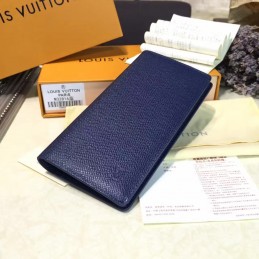 Replica Louis Vuitton Blue Epi Leather Brazza Wallet