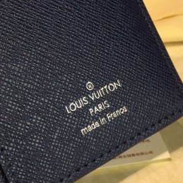 Replica Louis Vuitton Blue Epi Leather Brazza Wallet