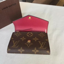 Replica Louis Vuitton Brown Monogram Rose Snap Victorine Wallet