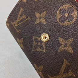 Replica Louis Vuitton Brown Monogram Rose Snap Victorine Wallet