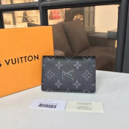 Replica Louis Vuitton Black Monogram Eclipse Pocket Organizer
