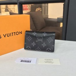 Replica Louis Vuitton Black Monogram Eclipse Pocket Organizer
