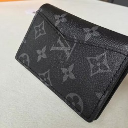 Replica Louis Vuitton Black Monogram Eclipse Pocket Organizer