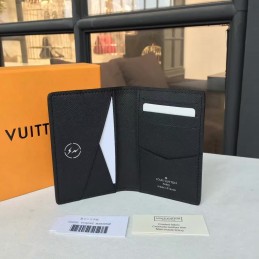 Replica Louis Vuitton Black Monogram Eclipse Pocket Organizer