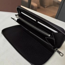 Replica Louis Vuitton Dark Gray Monogram Eclipse Zippy Organizer Wallet