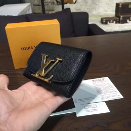 Replica Louis Vuitton Navy Blue Vivienne Compact Wallet