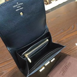 Replica Louis Vuitton Navy Blue Vivienne Compact Wallet