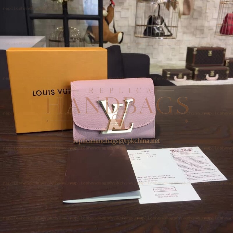 Replica Louis Vuitton Pale Pink Vivienne Compact Wallet