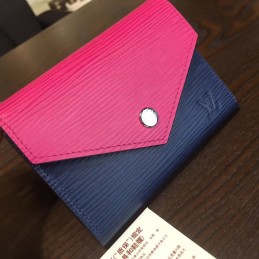 Replica Louis Vuitton Pink Navy Victorine Wallet