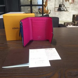 Replica Louis Vuitton Pink Navy Victorine Wallet