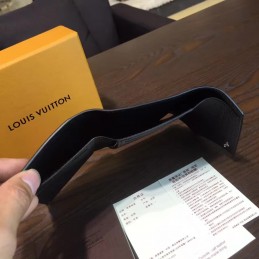 Replica Louis Vuitton Black Navy Victorine Wallet