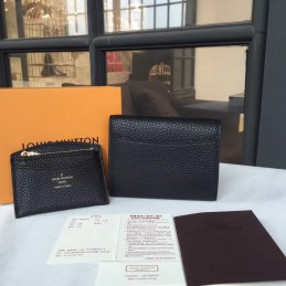Replica Louis Vuitton Black Vivienne Compact Wallet
