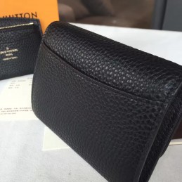 Replica Louis Vuitton Black Vivienne Compact Wallet