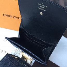 Replica Louis Vuitton Black Vivienne Compact Wallet