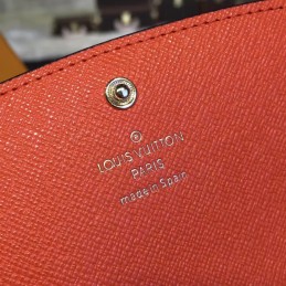 Replica Louis Vuitton Brown Monogram Burgundy Interior Emilie Wallet