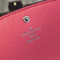 Replica Louis Vuitton Brown Monogram Pink Interior Emilie Wallet