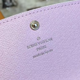 Replica Louis Vuitton White Damier Azur Pink Interior Emilie Wallet