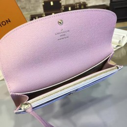 Replica Louis Vuitton White Damier Azur Pink Interior Emilie Wallet
