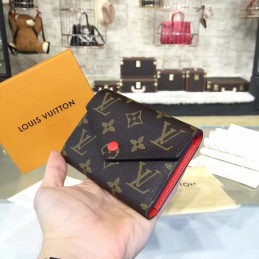 Replica Louis Vuitton White Damier Azur Pink Interior Victorine Wallet