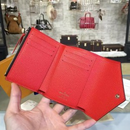 Replica Louis Vuitton White Damier Azur Pink Interior Victorine Wallet
