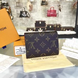 Replica Louis Vuitton Brown Monogram Rose Interior Victorine Wallet