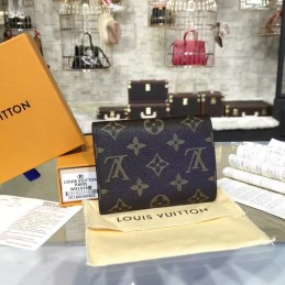 Replica Louis Vuitton Brown Monogram Red Interior Victorine Wallet