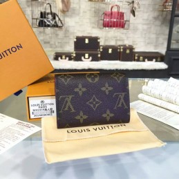 Replica Louis Vuitton Brown Monogram Red Snap Rosalie Coin Purse
