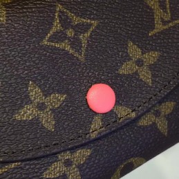 Replica Louis Vuitton Brown Monogram Red Snap Rosalie Coin Purse