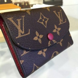 Replica Louis Vuitton Brown Monogram Pink Snap Rosalie Coin Purse