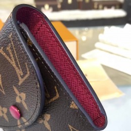 Replica Louis Vuitton Brown Monogram Pink Snap Rosalie Coin Purse