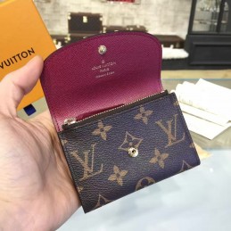 Replica Louis Vuitton Brown Monogram Pink Snap Rosalie Coin Purse
