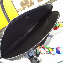 Replica Hermes Black Shark Charm Twilly Handle Bolide 45 Bag