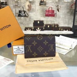 Replica Louis Vuitton Brown Monogram Fuchsia Snap Rosalie Coin Purse