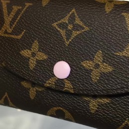 Replica Louis Vuitton Brown Monogram Black Snap Rosalie Coin Purse