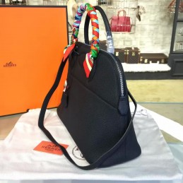 Replica Hermes Black Shark Charm Twilly Handle Bolide 45 Bag
