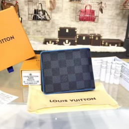 Replica Louis Vuitton Dark Gray Damier Graphite Multiple Wallet
