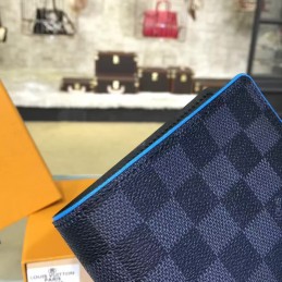 Replica Louis Vuitton Dark Gray Damier Graphite Multiple Wallet
