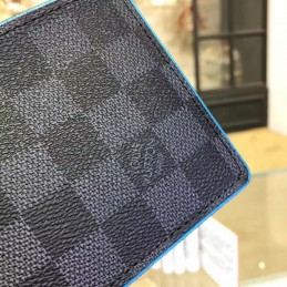 Replica Louis Vuitton Dark Gray Damier Graphite Multiple Wallet