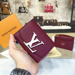 Replica Louis Vuitton Burgundy Vivienne Compact Wallet