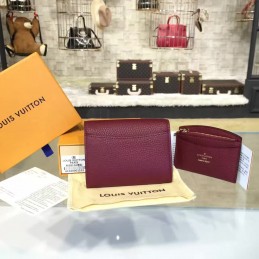 Replica Louis Vuitton Burgundy Vivienne Compact Wallet