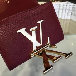 Replica Louis Vuitton Burgundy Vivienne Compact Wallet