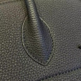 Replica Hermes Black Shark Charm Twilly Handle Bolide 45 Bag