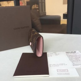 Replica Louis Vuitton Brown Monogram Pink Interior 6 Key Holder