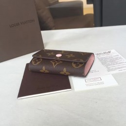 Replica Louis Vuitton Brown Monogram Pink Interior 6 Key Holder