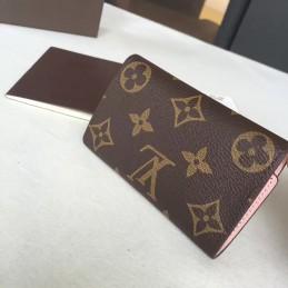 Replica Louis Vuitton Brown Monogram Pink Interior 6 Key Holder