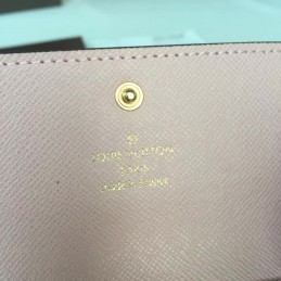 Replica Louis Vuitton Brown Monogram Pink Interior 6 Key Holder