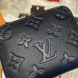 Replica Louis Vuitton Navy Embossed Monogram Zippy Coin Purse